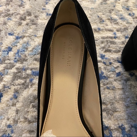 Cole Haan Black Suede Block Heels / SIZE 10 / - Picture 9 of 10